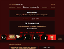 Tablet Screenshot of centrolombardai.lt
